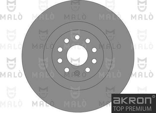 AKRON-MALÒ 1110720 - Гальмівний диск autocars.com.ua