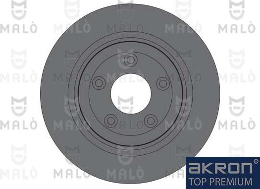 AKRON-MALÒ 1110758 - Гальмівний диск autocars.com.ua