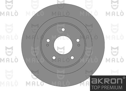 AKRON-MALÒ 1110868 - Гальмівний диск autocars.com.ua