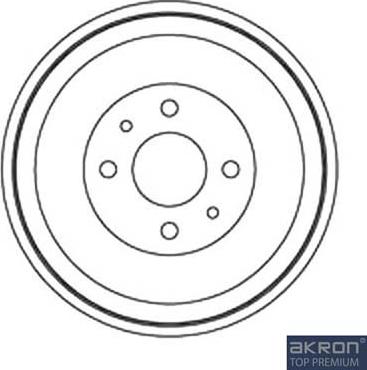 AKRON-MALÒ 1120001 - Гальмівний барабан autocars.com.ua