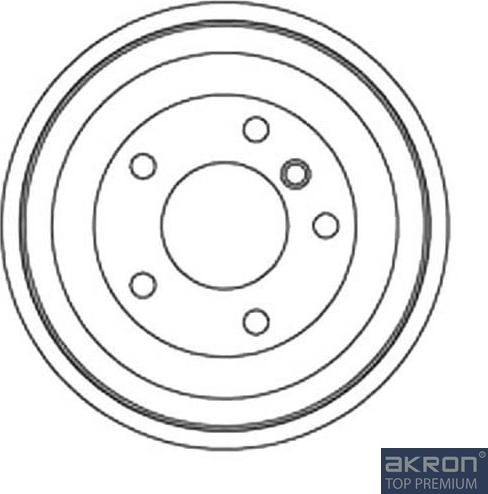 AKRON-MALÒ 1120004 - Гальмівний барабан autocars.com.ua