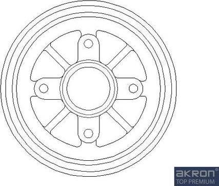 AKRON-MALÒ 1120006 - Гальмівний барабан autocars.com.ua