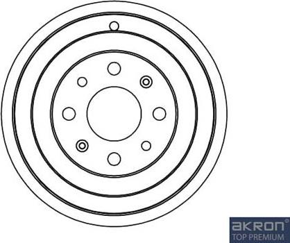 AKRON-MALÒ 1120013 - Гальмівний барабан autocars.com.ua