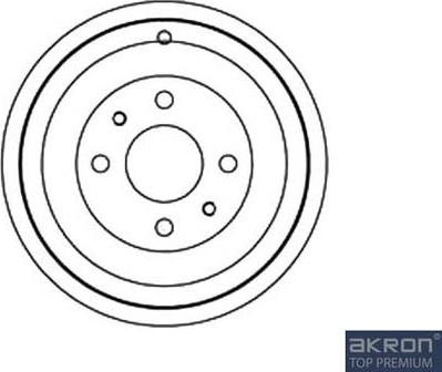 AKRON-MALÒ 1120019 - Гальмівний барабан autocars.com.ua