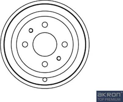 AKRON-MALÒ 1120020 - Гальмівний барабан autocars.com.ua