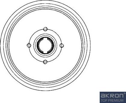 AKRON-MALÒ 1120021 - Гальмівний барабан autocars.com.ua