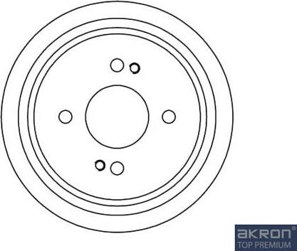 AKRON-MALÒ 1120037 - Гальмівний барабан autocars.com.ua