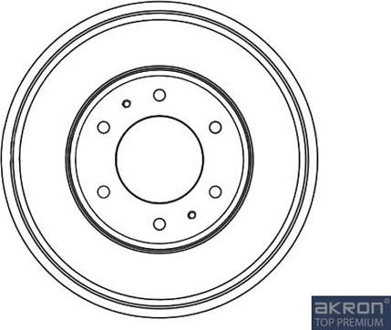 AKRON-MALÒ 1120038 - Гальмівний барабан autocars.com.ua