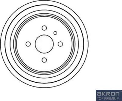 AKRON-MALÒ 1120045 - Гальмівний барабан autocars.com.ua