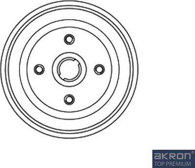 AKRON-MALÒ 1120046 - Гальмівний барабан autocars.com.ua