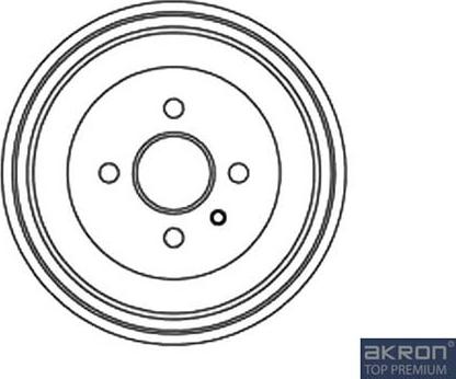 AKRON-MALÒ 1120047 - Гальмівний барабан autocars.com.ua
