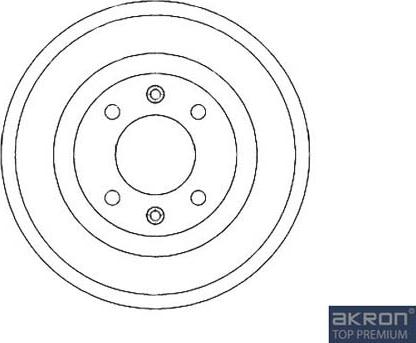 AKRON-MALÒ 1120056 - Гальмівний барабан autocars.com.ua