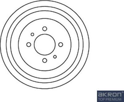 AKRON-MALÒ 1120061 - Гальмівний барабан autocars.com.ua