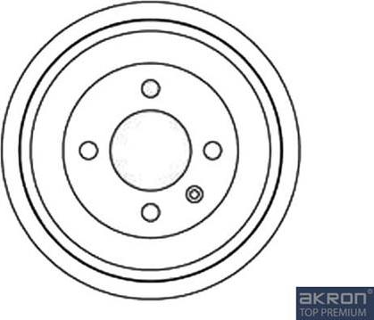 AKRON-MALÒ 1120076 - Гальмівний барабан autocars.com.ua