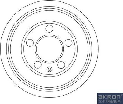 AKRON-MALÒ 1120077 - Гальмівний барабан autocars.com.ua