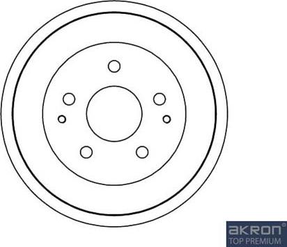 AKRON-MALÒ 1120080 - Гальмівний барабан autocars.com.ua