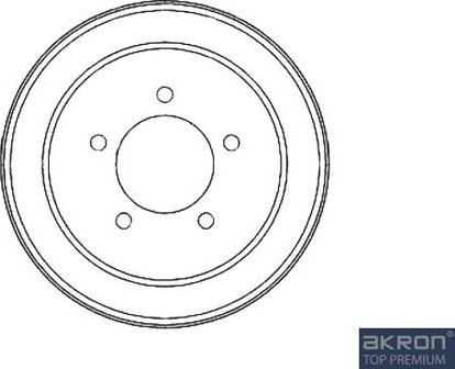 AKRON-MALÒ 1120083 - Гальмівний барабан autocars.com.ua