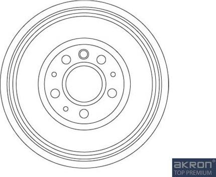 AKRON-MALÒ 1120095 - Гальмівний барабан autocars.com.ua