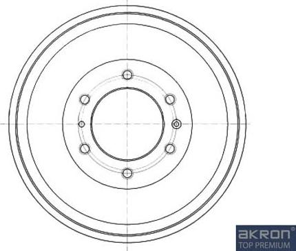 AKRON-MALÒ 1120098 - Гальмівний барабан autocars.com.ua