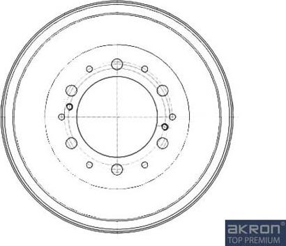 AKRON-MALÒ 1120102 - Гальмівний барабан autocars.com.ua