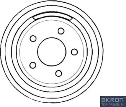 AKRON-MALÒ 1120103 - Гальмівний барабан autocars.com.ua