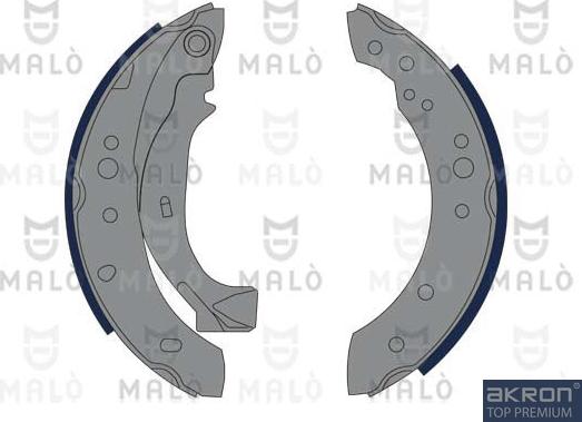 AKRON-MALÒ 1390023 - Комплект гальм, барабанний механізм autocars.com.ua
