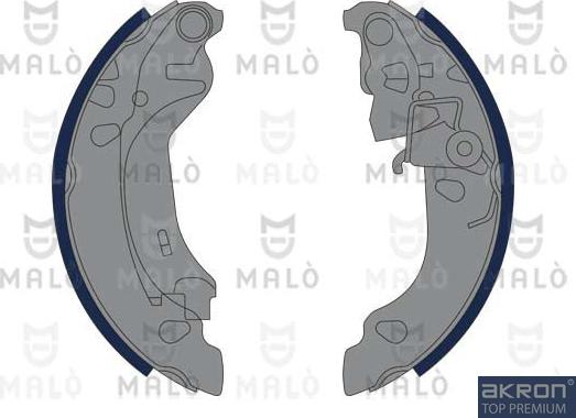 AKRON-MALÒ 1390076 - Комплект гальм, барабанний механізм autocars.com.ua