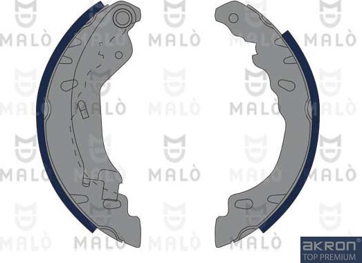 AKRON-MALÒ 1390081 - Комплект гальм, барабанний механізм autocars.com.ua