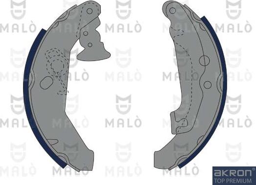 AKRON-MALÒ 1390098 - Комплект гальм, барабанний механізм autocars.com.ua