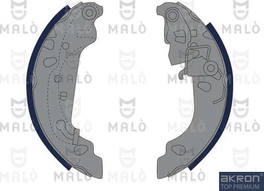 AKRON-MALÒ 1390117 - Комплект гальм, барабанний механізм autocars.com.ua