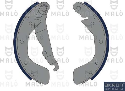 AKRON-MALÒ 1390222 - Комплект гальм, барабанний механізм autocars.com.ua