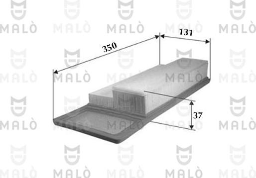 AKRON-MALÒ 1500003 - Повітряний фільтр autocars.com.ua