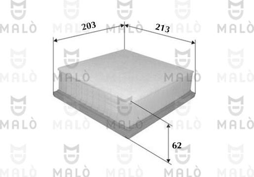 AKRON-MALÒ 1500008 - Повітряний фільтр autocars.com.ua