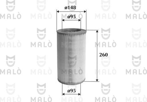 AKRON-MALÒ 1500019 - Повітряний фільтр autocars.com.ua
