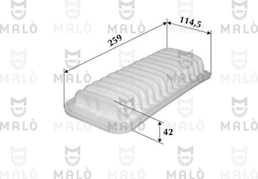 AKRON-MALÒ 1500023 - Повітряний фільтр autocars.com.ua