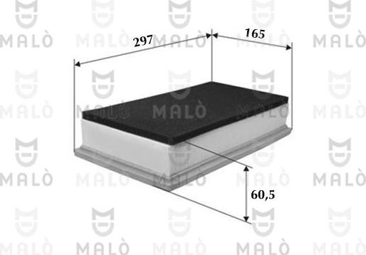 AKRON-MALÒ 1500027 - Повітряний фільтр autocars.com.ua