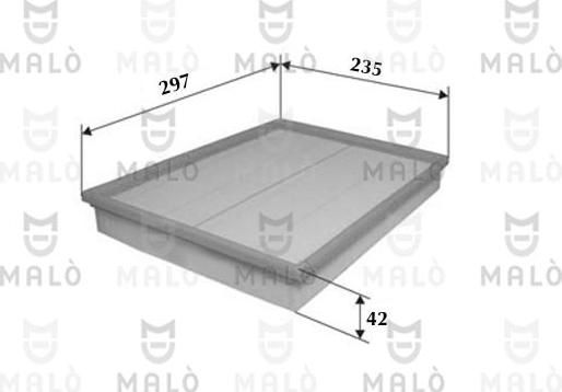 AKRON-MALÒ 1500030 - Повітряний фільтр autocars.com.ua