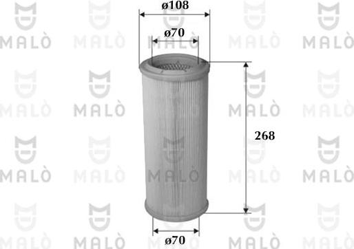 AKRON-MALÒ 1500037 - Повітряний фільтр autocars.com.ua