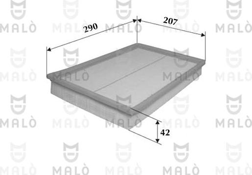 AKRON-MALÒ 1500038 - Повітряний фільтр autocars.com.ua