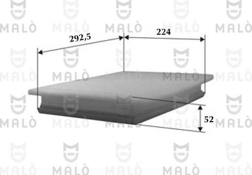 AKRON-MALÒ 1500042 - Повітряний фільтр autocars.com.ua
