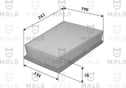 AKRON-MALÒ 1500051 - Повітряний фільтр autocars.com.ua