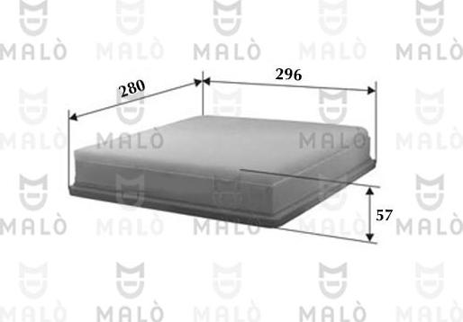 AKRON-MALÒ 1500052 - Повітряний фільтр autocars.com.ua