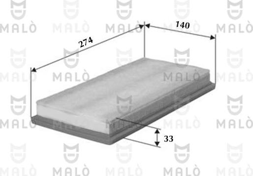 AKRON-MALÒ 1500060 - Повітряний фільтр autocars.com.ua