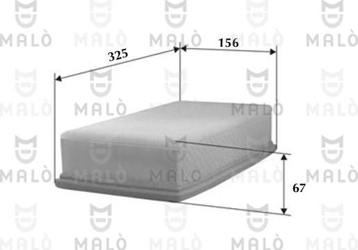 AKRON-MALÒ 1500063 - Повітряний фільтр autocars.com.ua