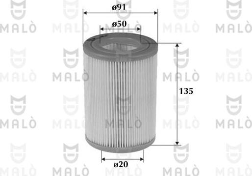 AKRON-MALÒ 1500079 - Повітряний фільтр autocars.com.ua