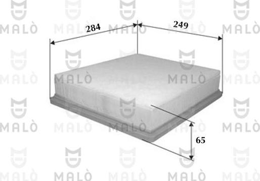 AKRON-MALÒ 1500081 - Повітряний фільтр autocars.com.ua