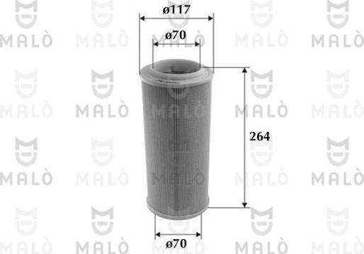 AKRON-MALÒ 1500085 - Повітряний фільтр autocars.com.ua