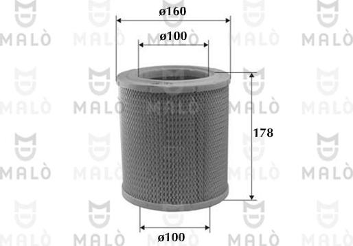 AKRON-MALÒ 1500088 - Повітряний фільтр autocars.com.ua