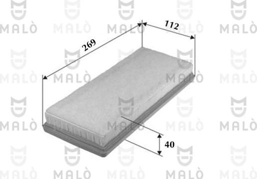 AKRON-MALÒ 1500089 - Повітряний фільтр autocars.com.ua