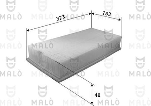 AKRON-MALÒ 1500093 - Повітряний фільтр autocars.com.ua